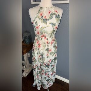 Hollister Tropical Print Maxi Dress